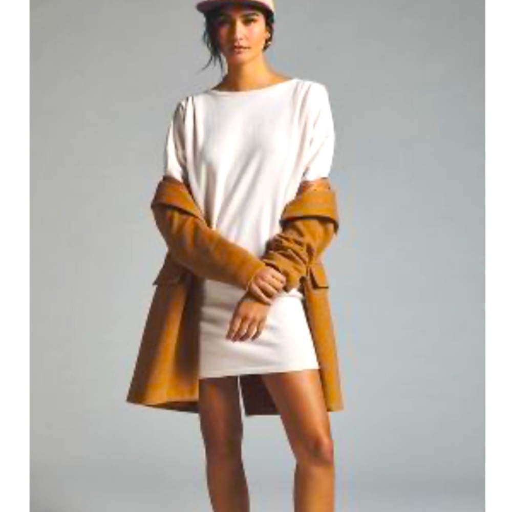 T.La shirt dress, in cream, XS